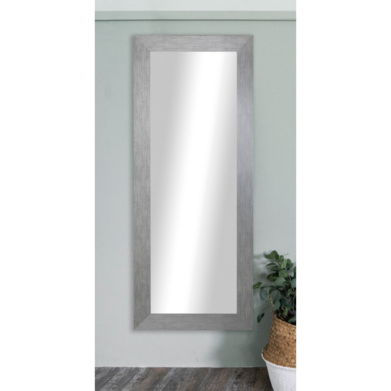 Miroir rectangulaire argenté pleine longueur, H 65,5 po x l 30,5 po