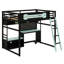Wood Loft Bed With Desk-628921769