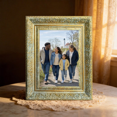 Antique Gold 3 PCS 11" x 14" Ornate Picture Frame with Home Accent Finish