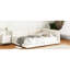 Grand lit plateforme tapissier beige avec construction durable et ports de charge en lin élégants, tissu-1746059563-1746059557