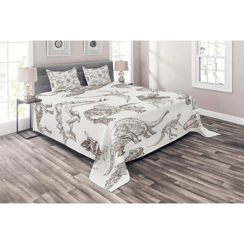 Polyester Coverlet, Queen Bedspread + 2 Shams
