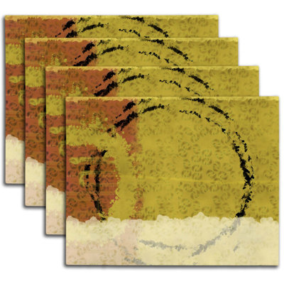 Polyester Abstract Rectangle Placemat