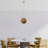 Handmade Jute Chandelier, Gold & Brown, 13.4 x 15.0 inches | Adjustable Cable, Total Height: 27.6 inches | E27 Socket, Max 40W | Unique Bohemian Lighting Fixture for Living Room & Dining Room Decor, Stylish & Versatile