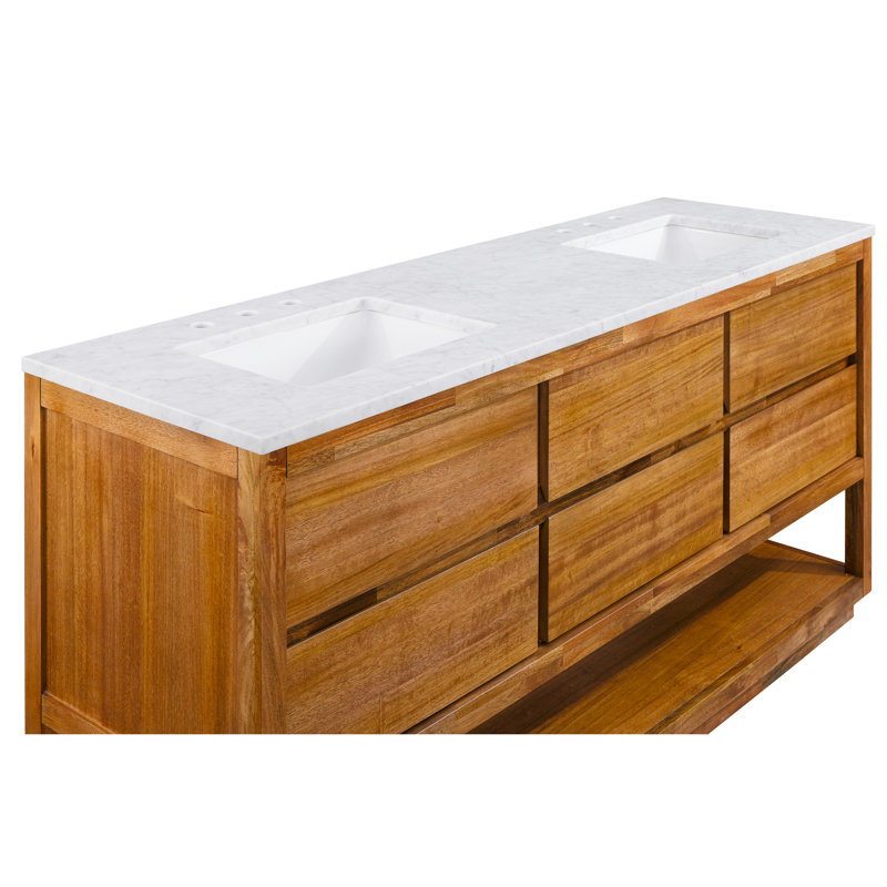 72'' W Double Vanity, Mangowood