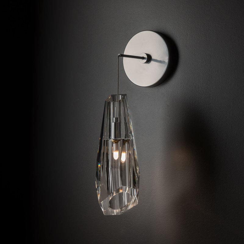 Luma Metal Armed Sconce, Sterling