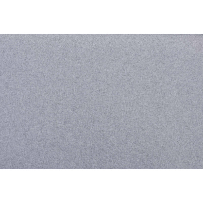 Lit plateforme tapissier Romanowski, Gris clair / noyer, Très grand