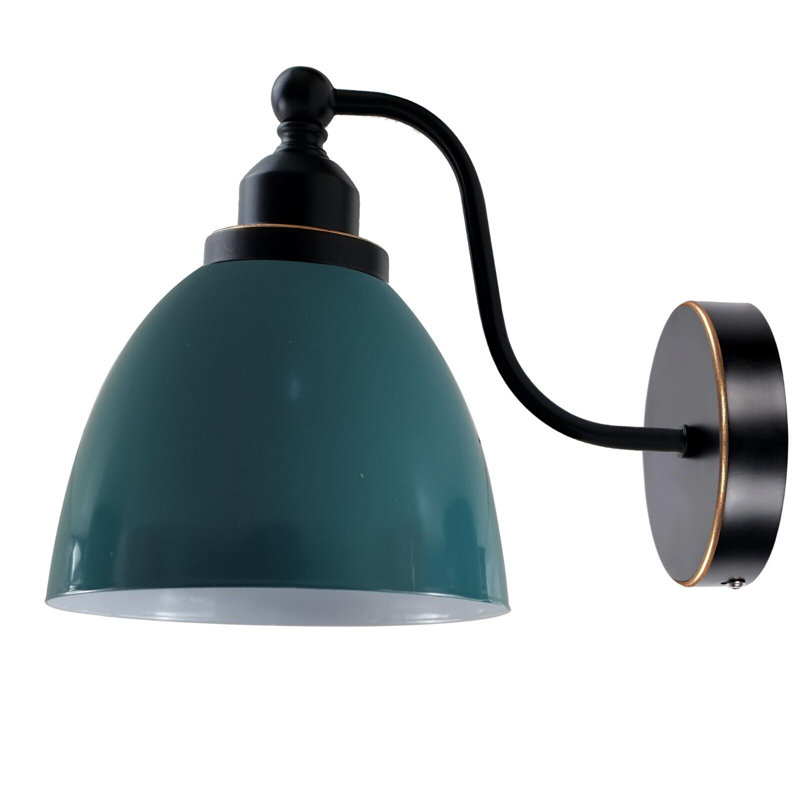 Mcclary Armed Sconce, Cyan Blue, No