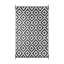 Tapis de camping en plastique noir et blanc-2029384072