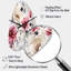Rose et beige Wildflower Paradise - horloge murale asymétrique florale en métal, horloge murale de forme irrégulière-104237427