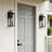 Schock 1-Light Matte Black Outdoor Wall Lantern-2043978130