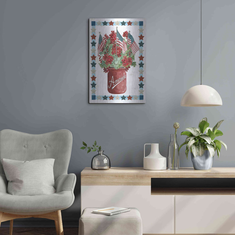 "Fleurs patriotiques" par Cindy Jacobs, H 24 po x l 16 po