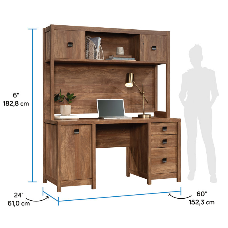 Huche de bureau Gassin Comp, finition mangue Sindoori