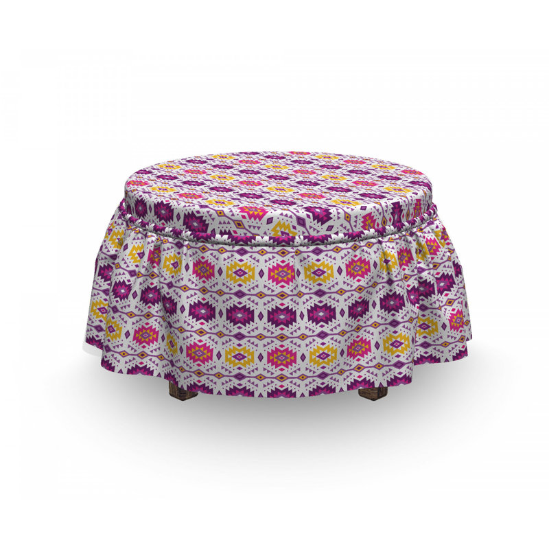 Housse pour repose-pieds ornement tribal