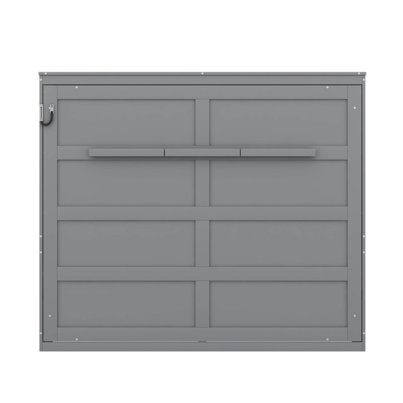 Grand lit escamotable classique, Gris, Grand lit
