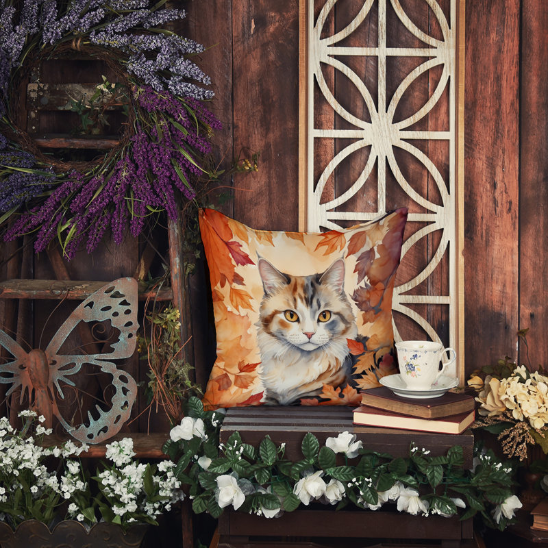 Coussin American Curl, Carré 14 po