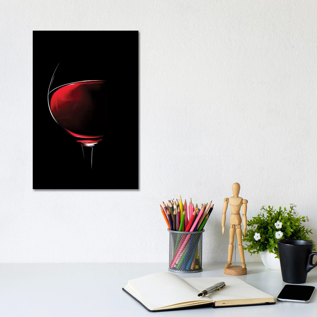 Red Wine by Johan Swanepoel - Graphic Art Print East Urban Home Mat 