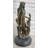 Velitchko Western 100 Percent Pure Bronze Marble Art Flower Girl Sculpture Home Office Decor