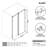 44-49" W x 79" H Frameless Single Sliding Shower Door with 3/8" (10mm) Clear Tempered Glass, Shatter-Resistant Film & Installation Hole Locator - Round Top Rail-122548869