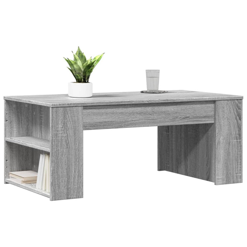 Anojan Coffee Table with Storage, Grey Sonoma
