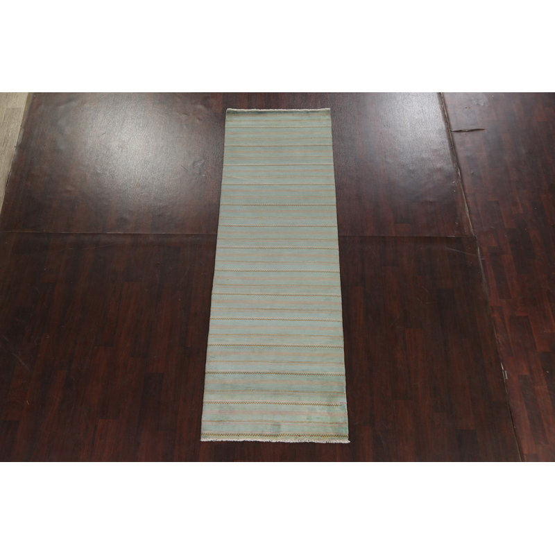 Striped Gabbeh  Oriental Runner Rug 3x9