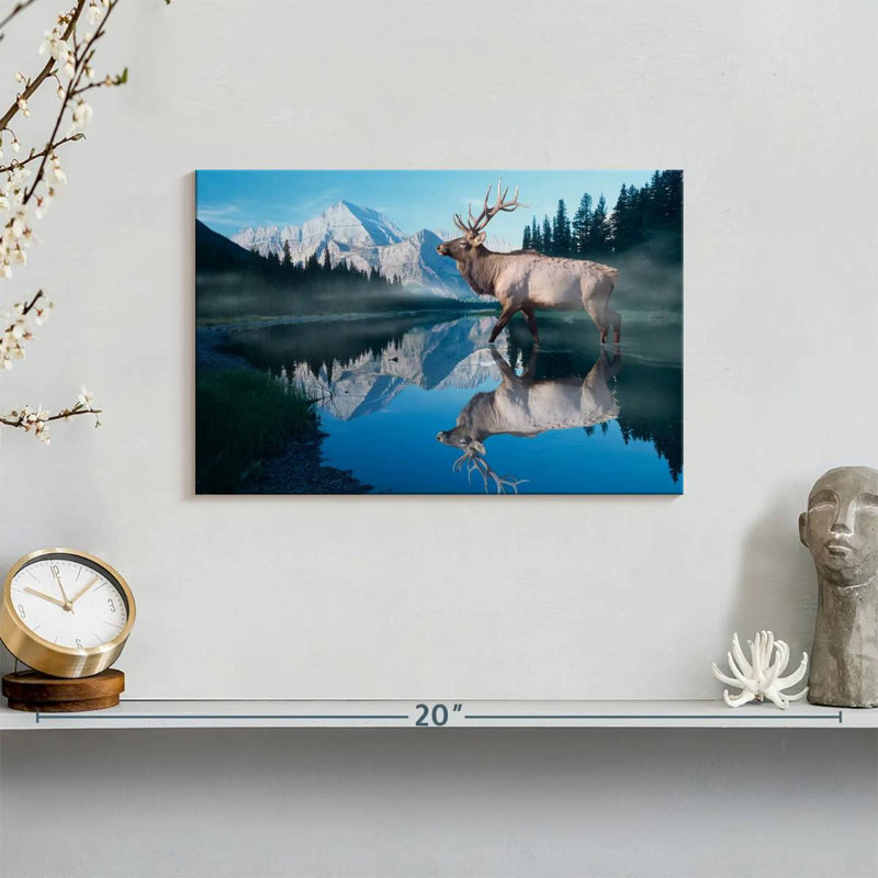 Reflections Of Glacier, 8" H x 12" W