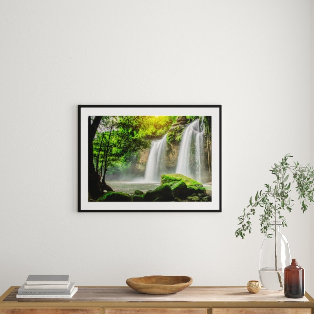 Gerahmtes Poster Wasserfall