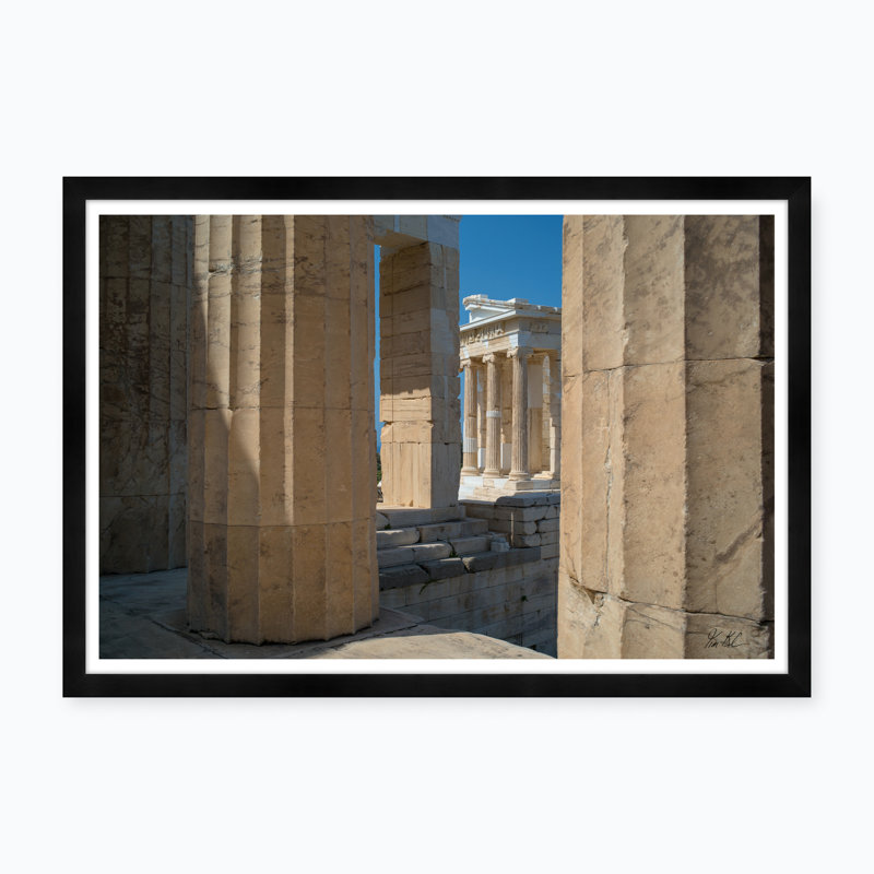 Athena Nike Through Columns II Print by Tim Klein