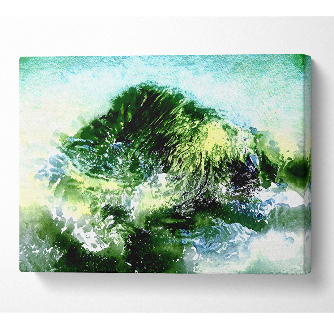 Green Water Movement - Kunstdrucke auf Leinwand - Wrapped Canvas