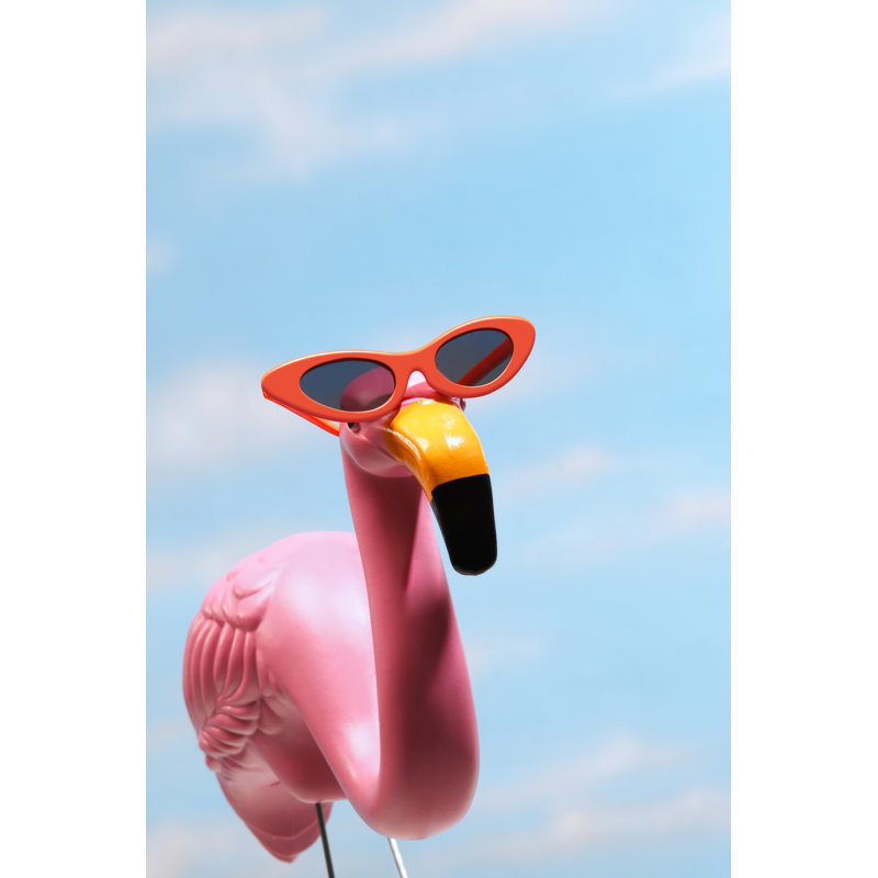 Pink Flamingo - Wrapped Canvas Print, 30cm H x 20cm W x 3.8cm D