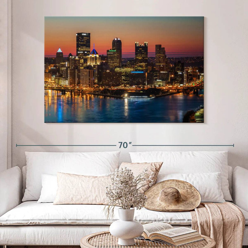 Sireci Pittsburgh Before Sunrise, 34" H x 51" W