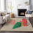 Premium Machine Washable Cerrito AMF215 Red Rug-102343945