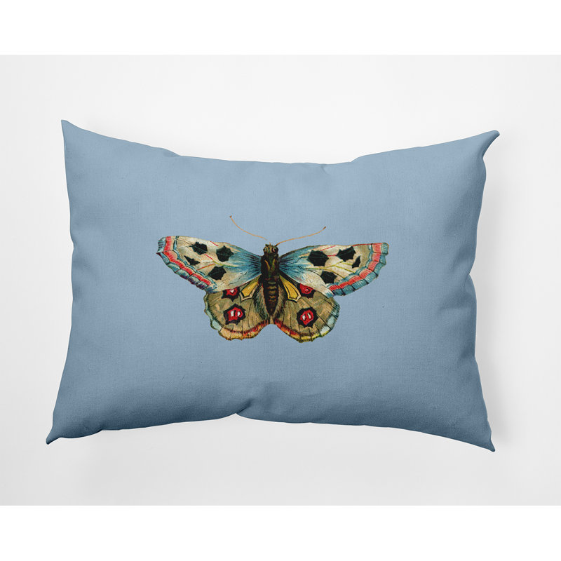 Reversible Throw Pillow, Blue