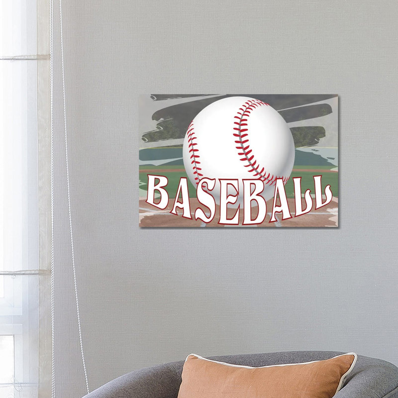 Baseball Field by Kimberly Allen - Gallery-Wrapped Canvas Giclée on Canvas, 66.04 cm H x 45.72 cm W, Wrapped Canvas