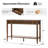 Kaybri Derk 47" Transitional Fluted Console Table with 2 Storage Drawer and Simple Assembly-919051061
