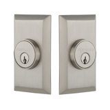 Nostalgic Warehouse Studio Plate Double Cylinder Deadbolt