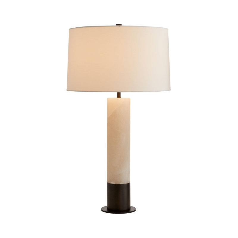 Nashik Table Lamp, White/Bronze