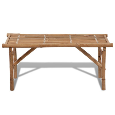 17 Stories Bamboo Picnic Bench