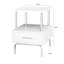 Paislee 40cm W Steel Bedside Table