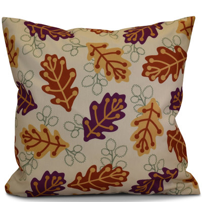 Flipping For Fall Floral Reversible Throw Pillow