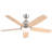  52 in. Indoor Brushed Nickel Smart Ceiling Fan with Integrated LED Light Kit, Work With Tuya APP,Smart Assistant Devices-129079227