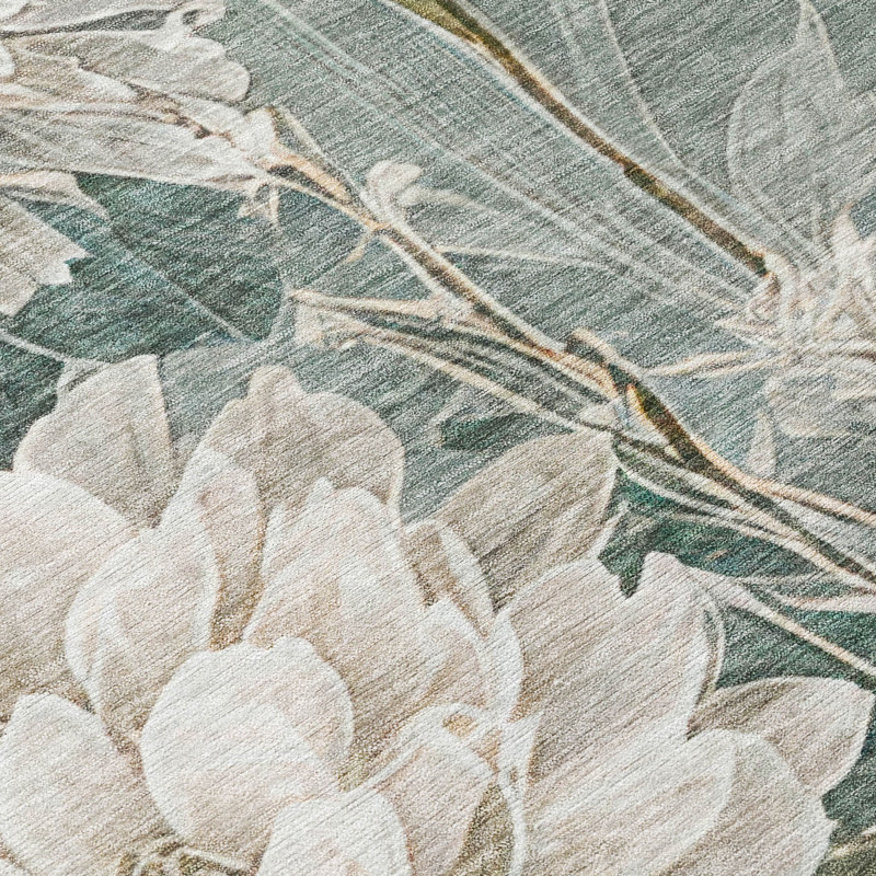 Machine Washable Indoor/Outdoor Chantille ACN2935 Floral Rug, 5' x 7'6"