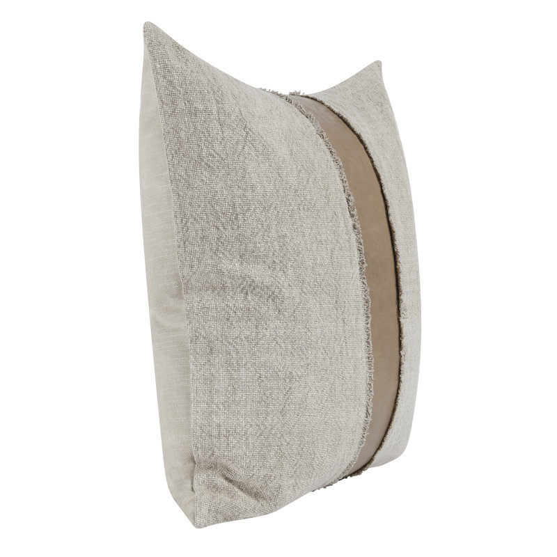 Bethany Abstract Throw Pillow Cover & Insert, Natural/Taupe