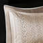Ensemble d'édredon pour très grand lit 8 pièces - Fausse soie brodée, literie beige moderne-120945108