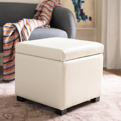 Kamyra Faux Leather Ottoman