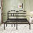 Rinalds 14" Metal California King Bed with Headboard & Footboard-187457513