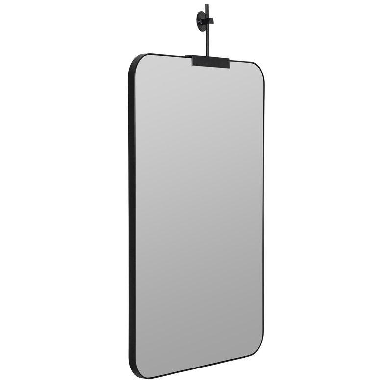 Frida Rectangle Mirror, Black