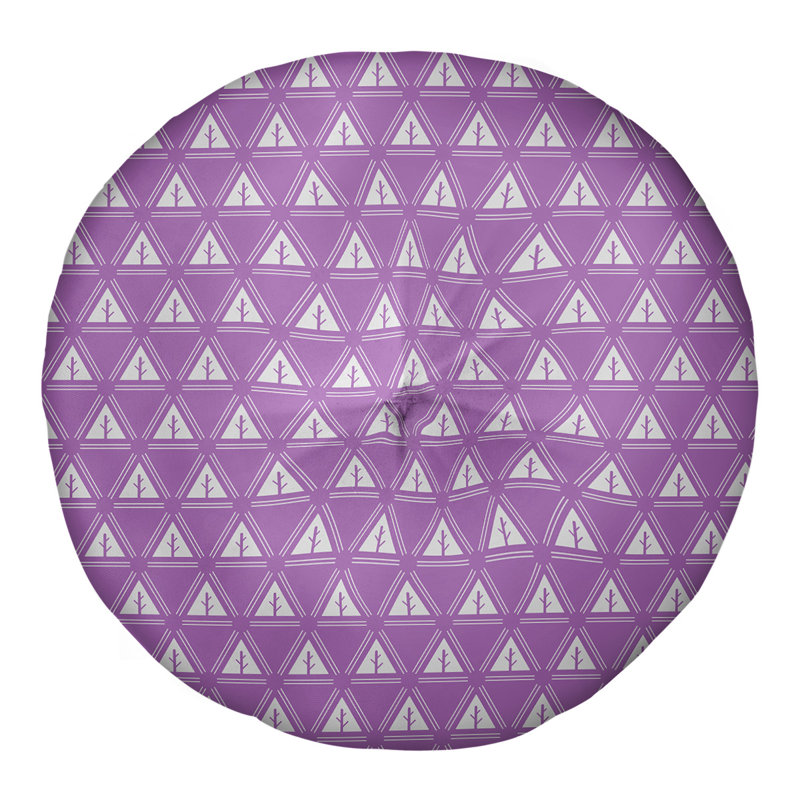 Coussin Theo Nath, 30 po x 30 po, Violet / Blanc