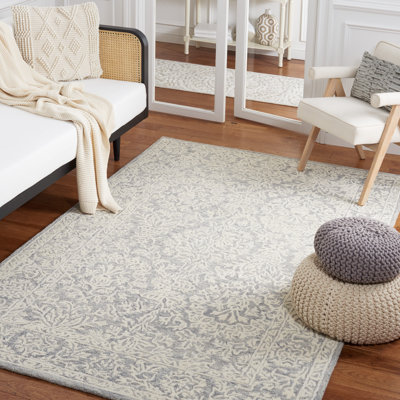 Tapis oriental en laine et coton touffeté à la main Edward-Matthew