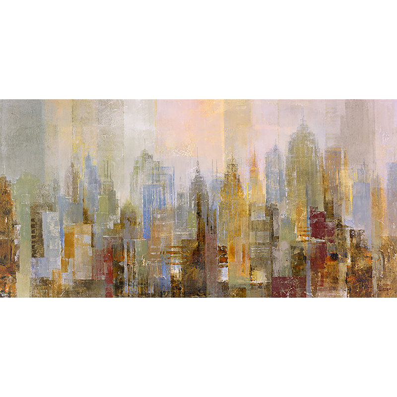 Midtown Painting by Michael Longo, 27" H x 47" W x 1.5" D, Outdoor