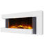 Latitude Run 58cm W White Electric Fireplace with 5120 BTU